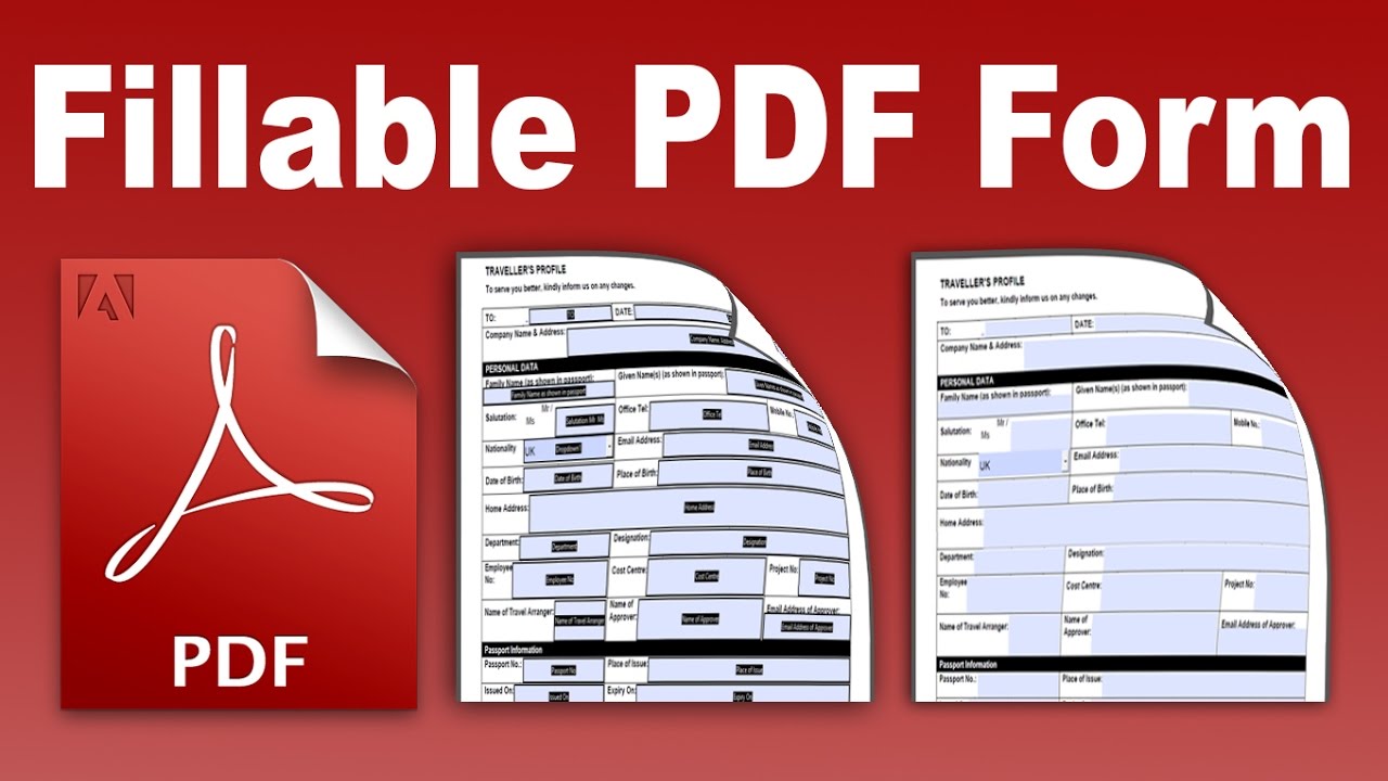 How to create a fillable pdf from excel